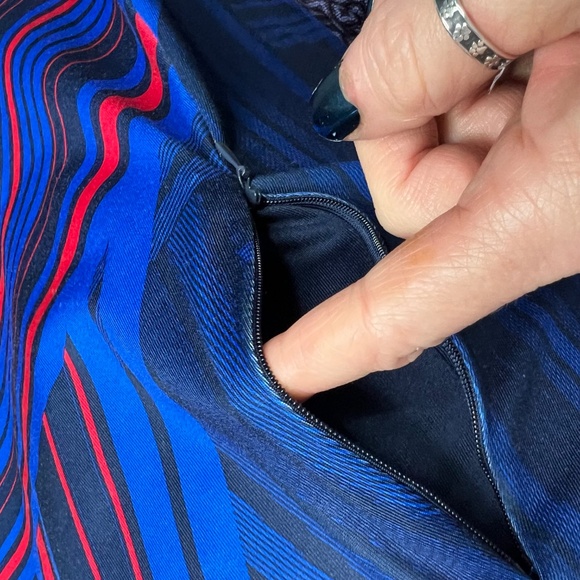 👗⛳️NWOT |•CALLAWAY•| Vibrant Blue & Red Drawstring Waist Athletic Golf Dres… - Picture 6 of 13